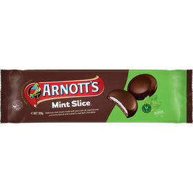 Mint Slice Chocolate Biscuits coated in real Dark Chocolate By Arnott's - 200g