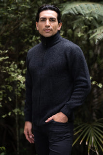 Men Rib Front Jacket - McDonald New Zealand
