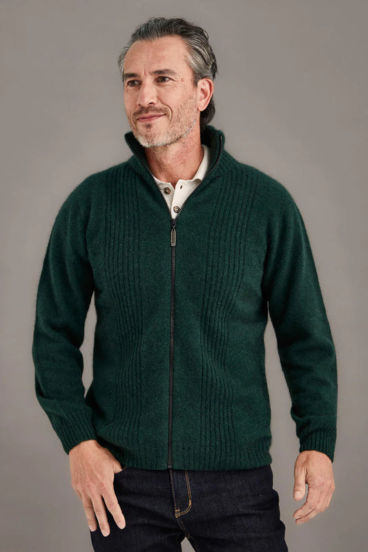 Men Rib Front Jacket - McDonald New Zealand