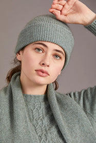 Possum Merino Fine Rib Hat - McDonald New Zealand