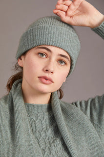 Possum Merino Fine Rib Hat - McDonald New Zealand