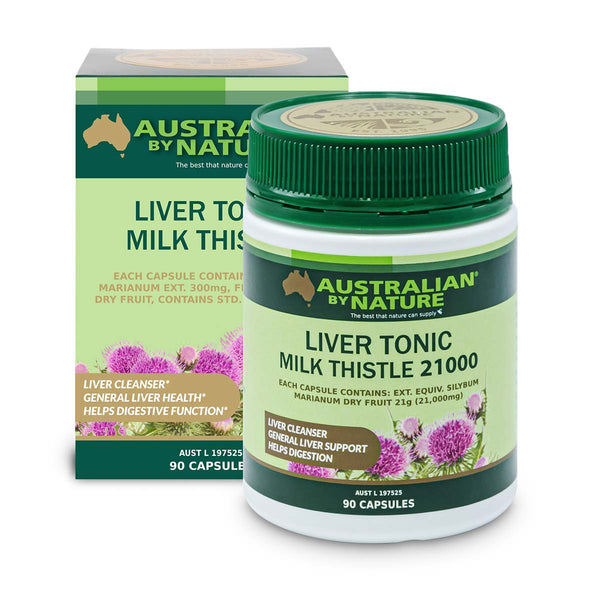 Liver Tonic Milk Thistle - Australian by Nature - 90 capsules