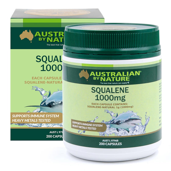 Squalene 1000mg - Australian by Nature  200 capsules