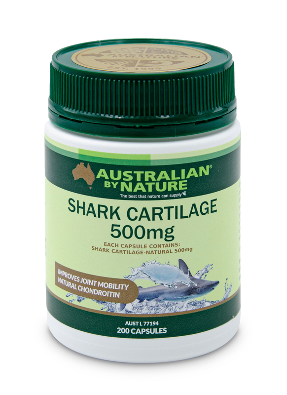 Shark Cartilage 500mg - Australian by Nature - 200 capsules