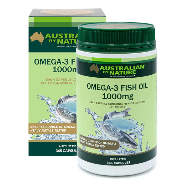 Omega-3 Fish Oil 1000mg - Australian by Nature - 365 capsules