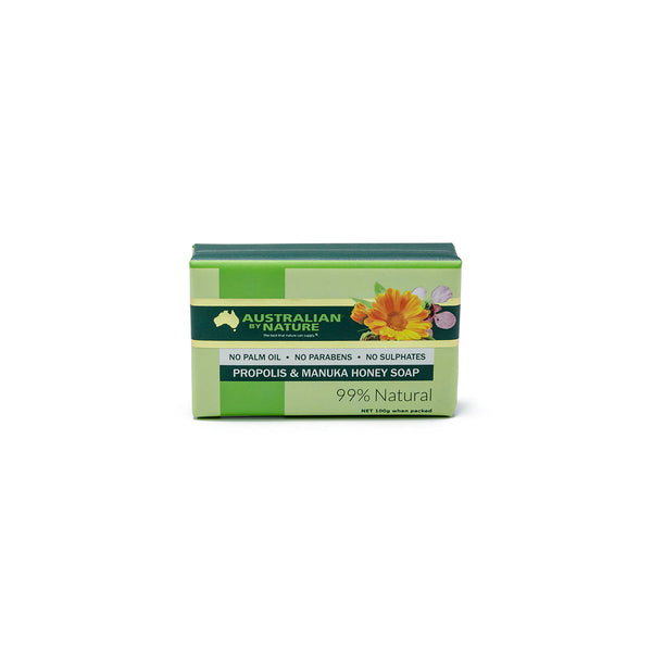 Propolis Soap With Manuka Honey 8+ [MGO200] - Australian By Nature - 100g