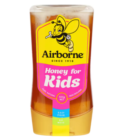 Liquid Honey For Kids - Easy Pour Bottle - Airborne Honey - 500g