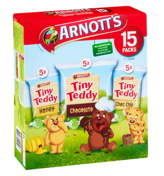 Tiny Teddy Variety Multipack (Pack of 15) Ð ArnottÕs Ð 375g