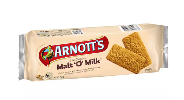 Malt 'O' Milk Ð ArnottÕs Ð 250g