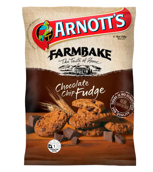 Farmbake Cookies Choc Chip Fudge - ArnottÕs - 310g