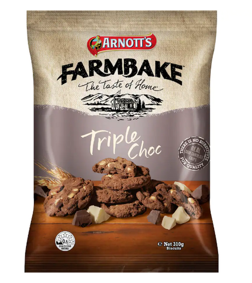 Farmbake Cookies Triple Chocolate Ð ArnottÕs - 310g