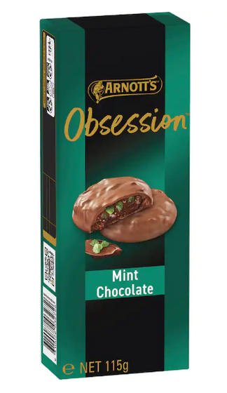 Obsession Mint Chocolate Biscuits - Arnott's - 115g