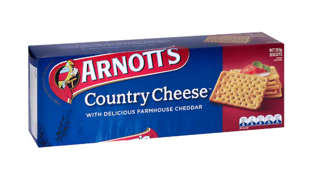 Country Cheese Crackers - ArnottÕs - 250g