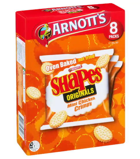 Shapes Crimpy Chicken Multipack [Pack of 8] - ArnottÕs - 200g