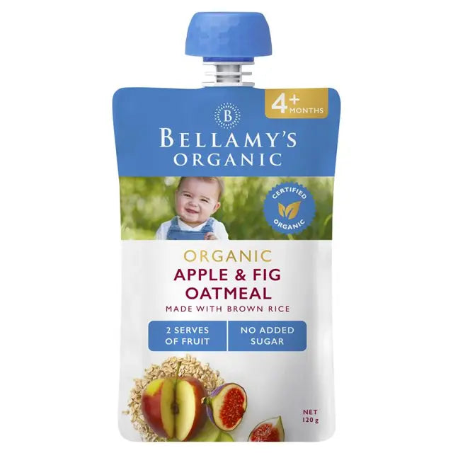 Apple & Fig Oatmeal 4+Months by Bellamy's Organic - 120g