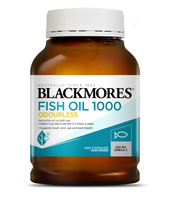 Odourless Fish Oil 1000mg - Blackmores - 400 capsules