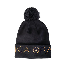 Kia Ora Beanie -  Navy colour - Parrs