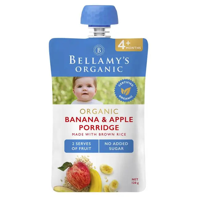 Banana & Apple Porridge 4+Months by Bellamy's Organic - 120g