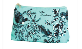 Cosmetic Bag Birds Pastel Blue - Different designs & Colours