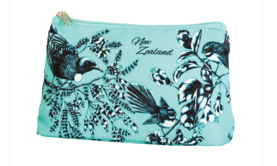 Cosmetic Bag Birds Pastel Blue - Different designs & Colours