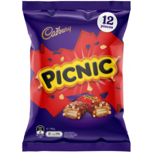 Picnic Chocolate Bar Share Pack Ð Cadbury - 180g