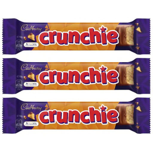 Crunchie Chocolate Bar - Cadbury - 50g x 3