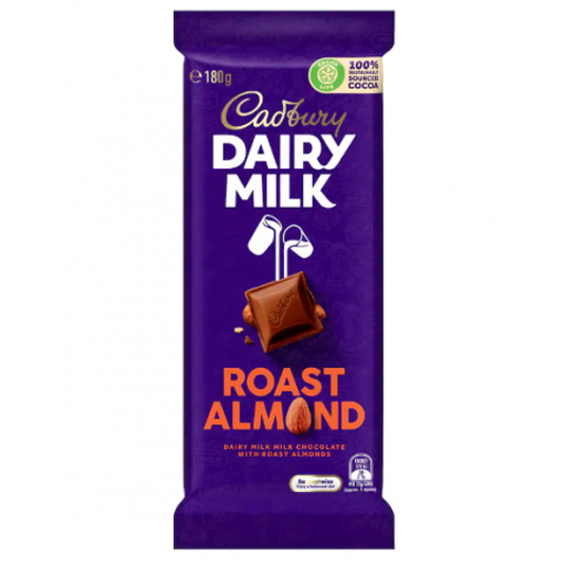 Dairy Milk Roast Almond Chocolate Block Ð Cadbury - 180g