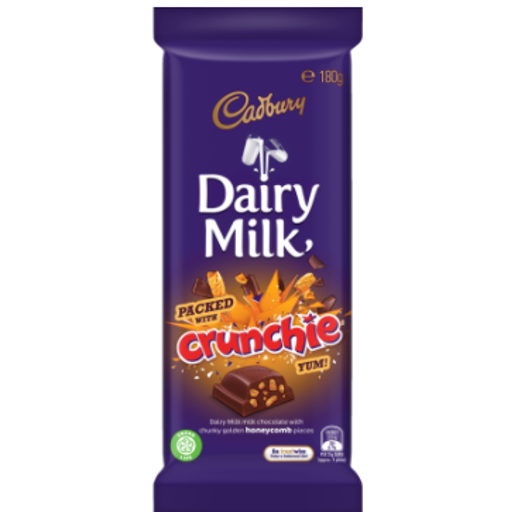 Dairy Milk Crunchie Chocolate Block - Cadbury - 180g