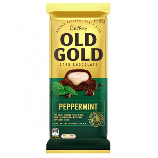 Old Gold Dark Peppermint Chocolate Block - Cadbury - 180g