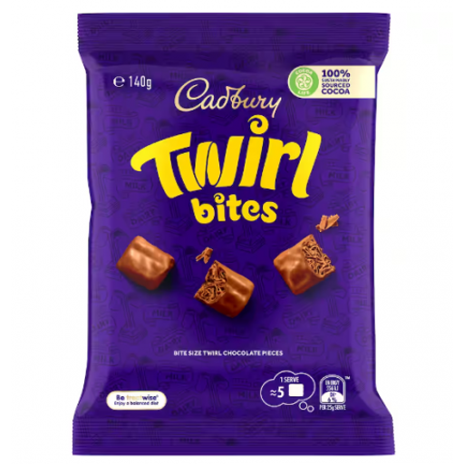 Twirl Chocolate Bites - Cadbury - 140g