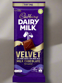 Dairy Milk Velvet Block by Cadbury - 150g