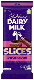 Dairy Milk Raspberry Slices Block by Cadbury - 178g