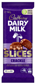 Dairy Milk Crackle Slices Block by Cadbury - 165g
