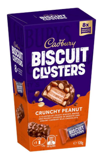 Biscuits & Crunchy Peanut Cluster Pack of 8 by Cadbury - 120g