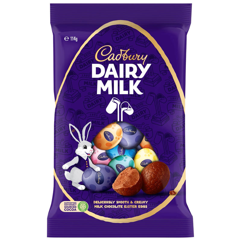 Dairy Milk Chocolate Easter Eggs by Cadbury - 114g