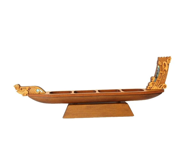 Maori War Canoe Wooden Model - Small - Aeon Giftware