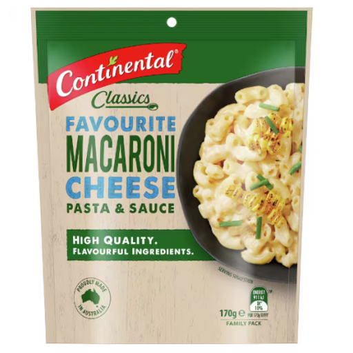 Pasta & Sauce Macaroni Cheese - Continental - 170g