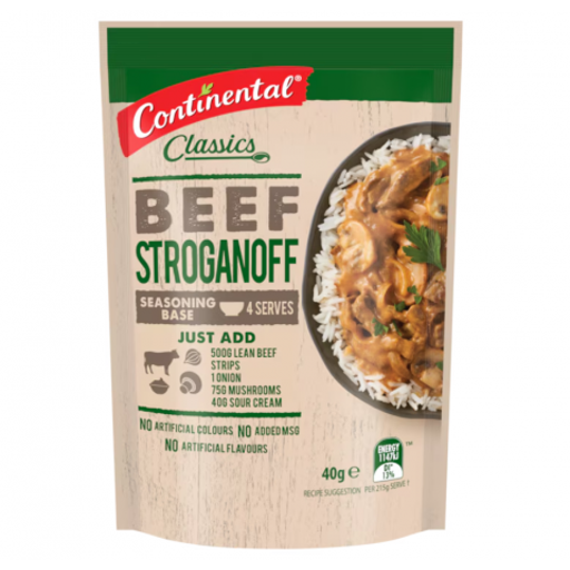 Beef Stroganoff Recipe Base - Continental - 40g