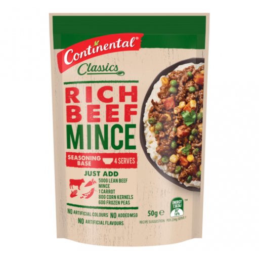 Rich Beef Mince Recipe Base - Continental - 50g