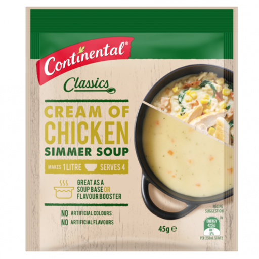 Simmer Soup Classic Cream of Chicken - Continental - 45g