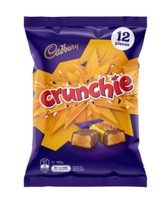 Crunchie Chocolate Bar Share Pack of 12 - Cadbury - 180g