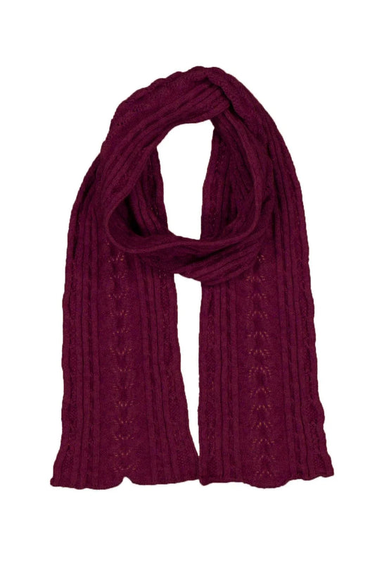 Possum Merino Cable Scarf - McDonald New Zealand