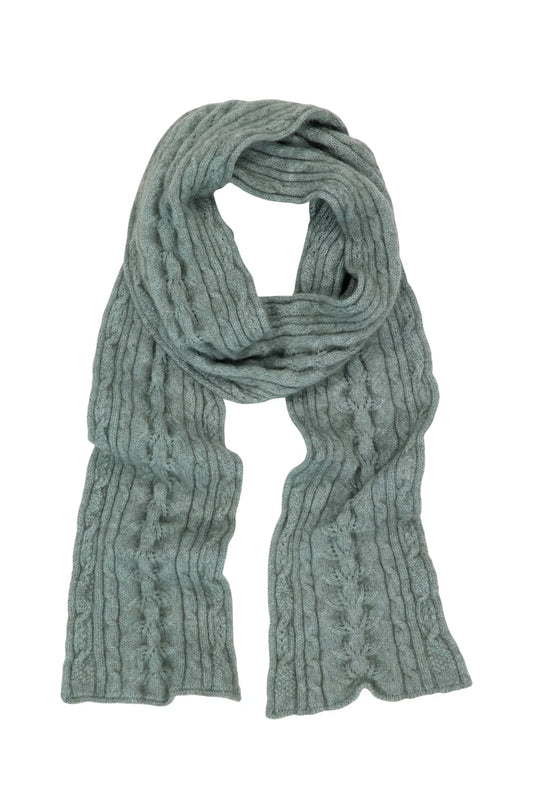 Possum Merino Cable Scarf - McDonald New Zealand