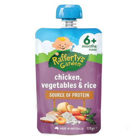 Chicken, Vegetables & Rice 6+ Months by Rafferty's Garden - 120g