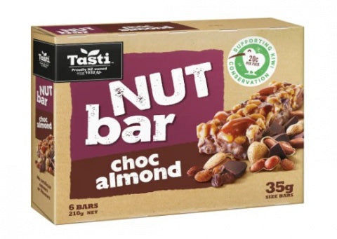 Chocolate Almond Nut Bar Pack Of 6 – Tasti – 210g