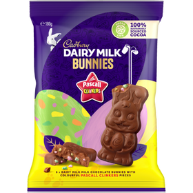 Clinkers Chocolate Easter Bunny Share Pack of 6 - 180g