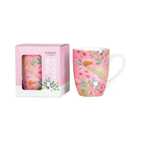 Coffee Mug Flowers Pink - Parrs