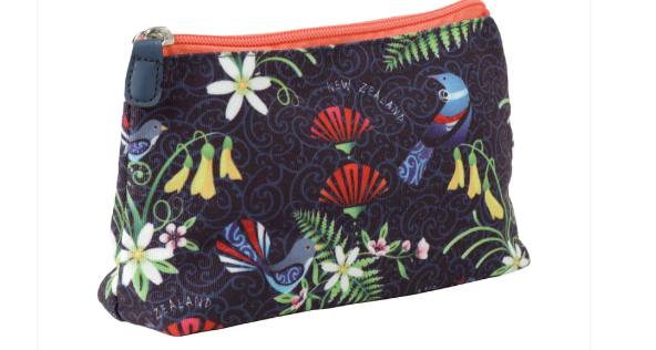 Cosmetic Bag Birds Pastel Blue - Different designs & Colours