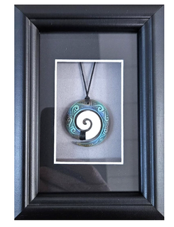 Framed Bone Koru Pendant – Dale Borland