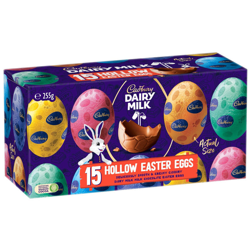 Dairy Milk Chocolate Hollow Hunting Easter Eggs by Cadbury - 255g